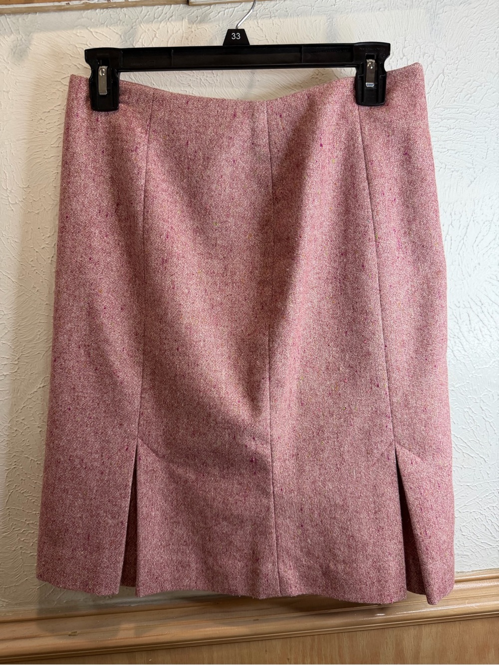 Bebe Pink Tweed A-Line Skirt Size 2